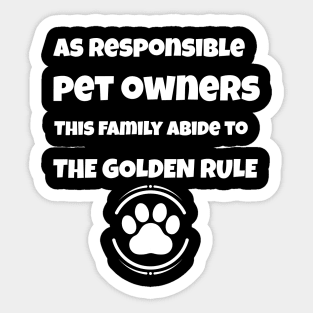 Responsible Pet Owners Sticker